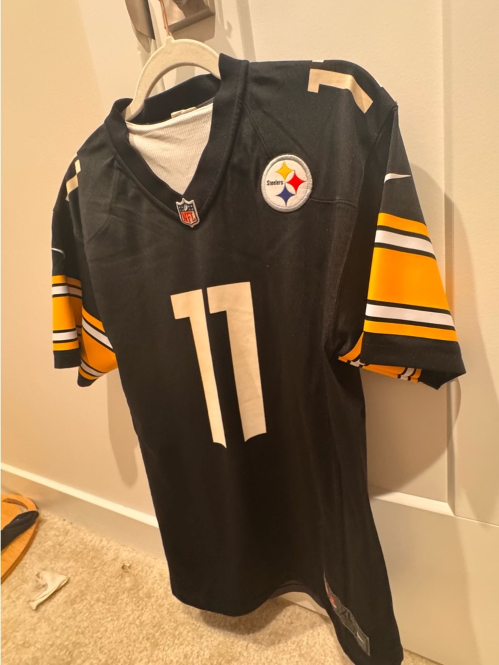 NFL Black On-Field Jersey with NFL Shield